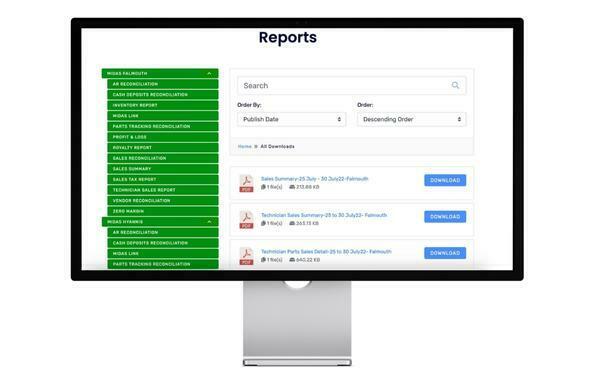 reports via client portal
